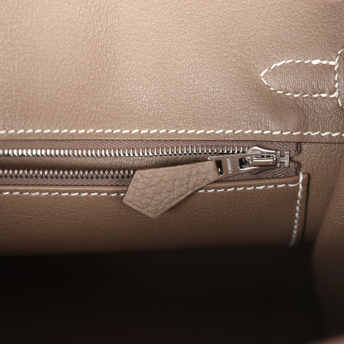 Hermès Birkin 25 Etoupe Togo Palladium Hardware