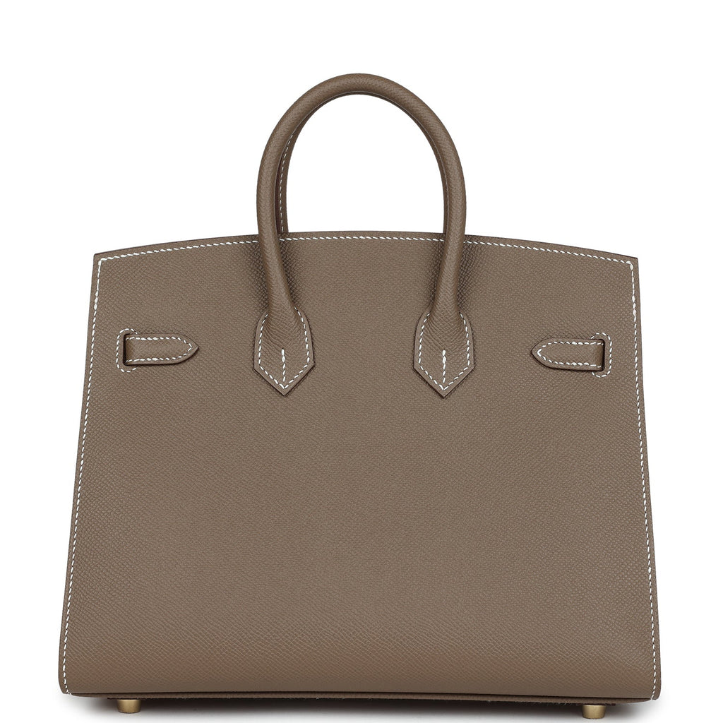 Hermès Birkin Sellier 25 Etoupe Epsom Gold Hardware