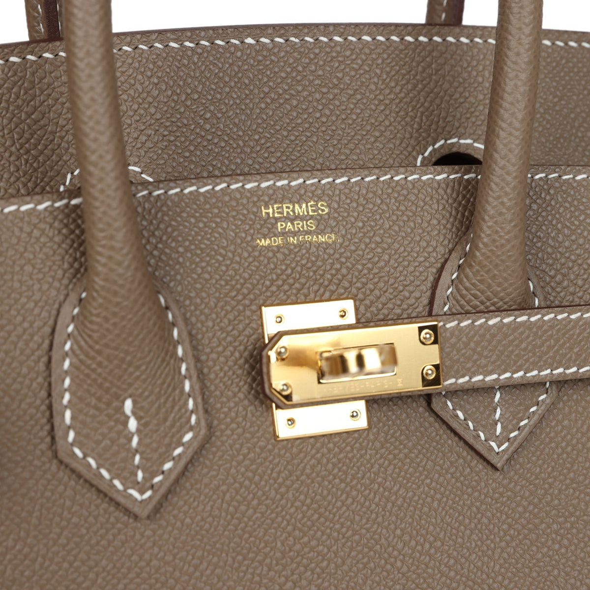 Hermès Birkin Sellier 25 Etoupe Epsom Gold Hardware