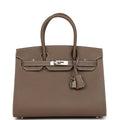 Hermès Birkin Sellier 30 Etoupe Epsom Palladium Hardware