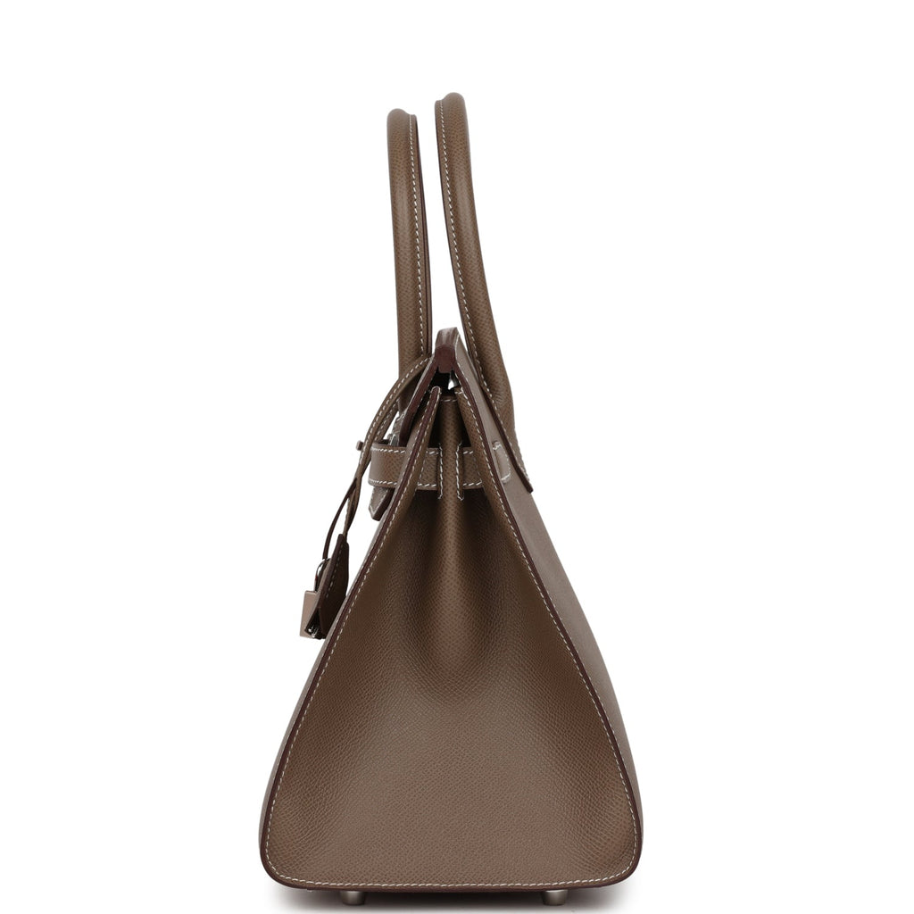 Hermès Birkin Sellier 30 Etoupe Epsom Palladium Hardware