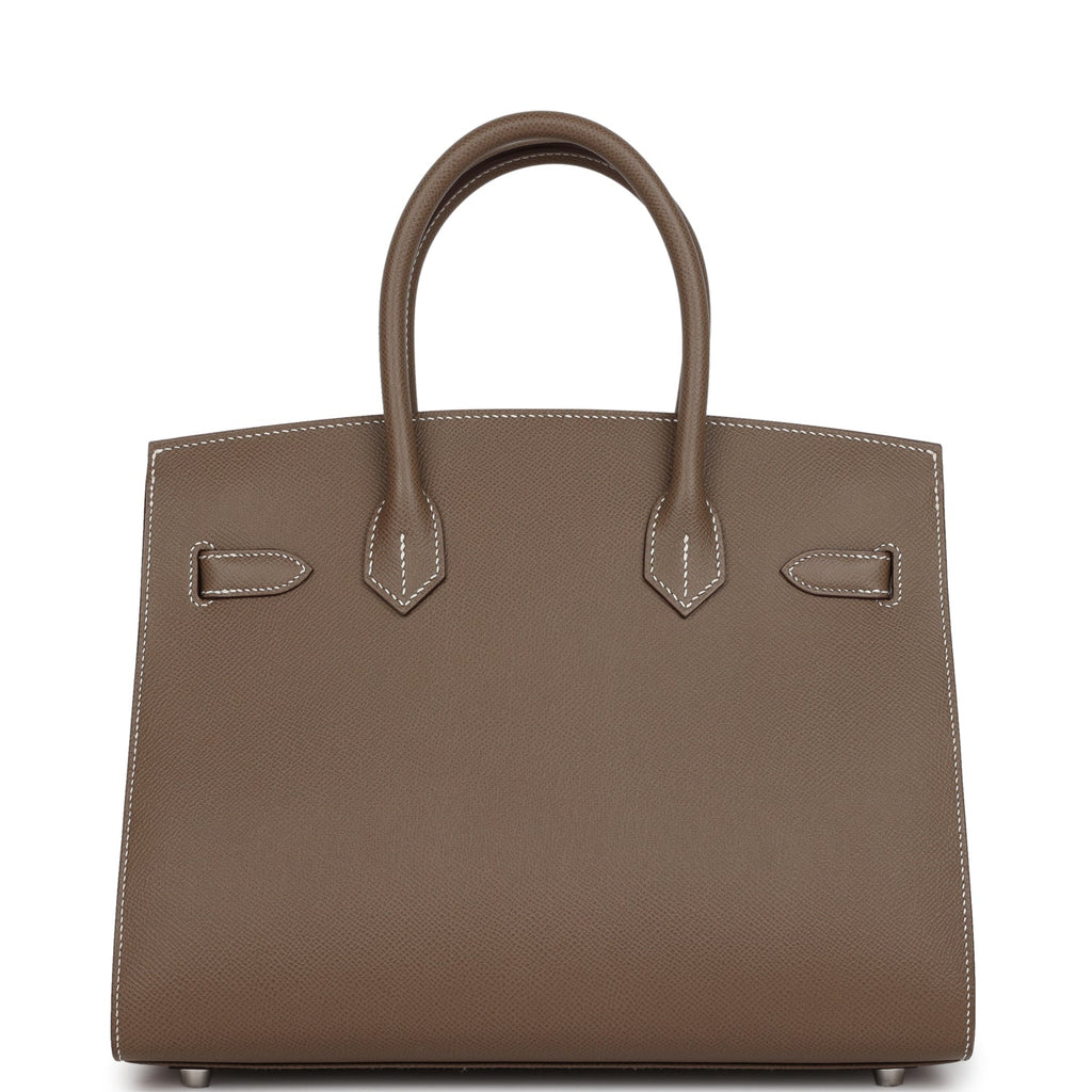Hermès Birkin Sellier 30 Etoupe Epsom Palladium Hardware