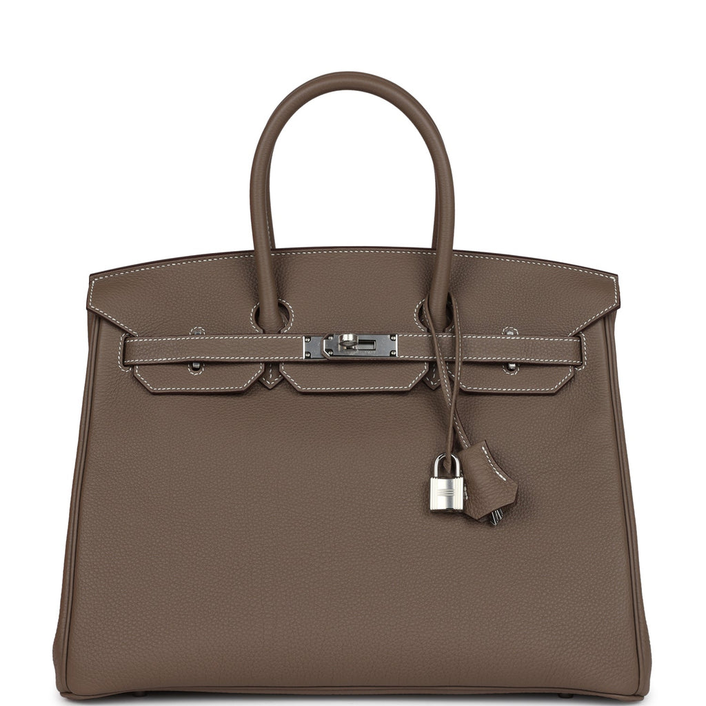 Hermès Birkin 35 Etoupe Togo Palladium Hardware