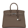 Hermès Birkin 35 Etoupe Togo Palladium Hardware