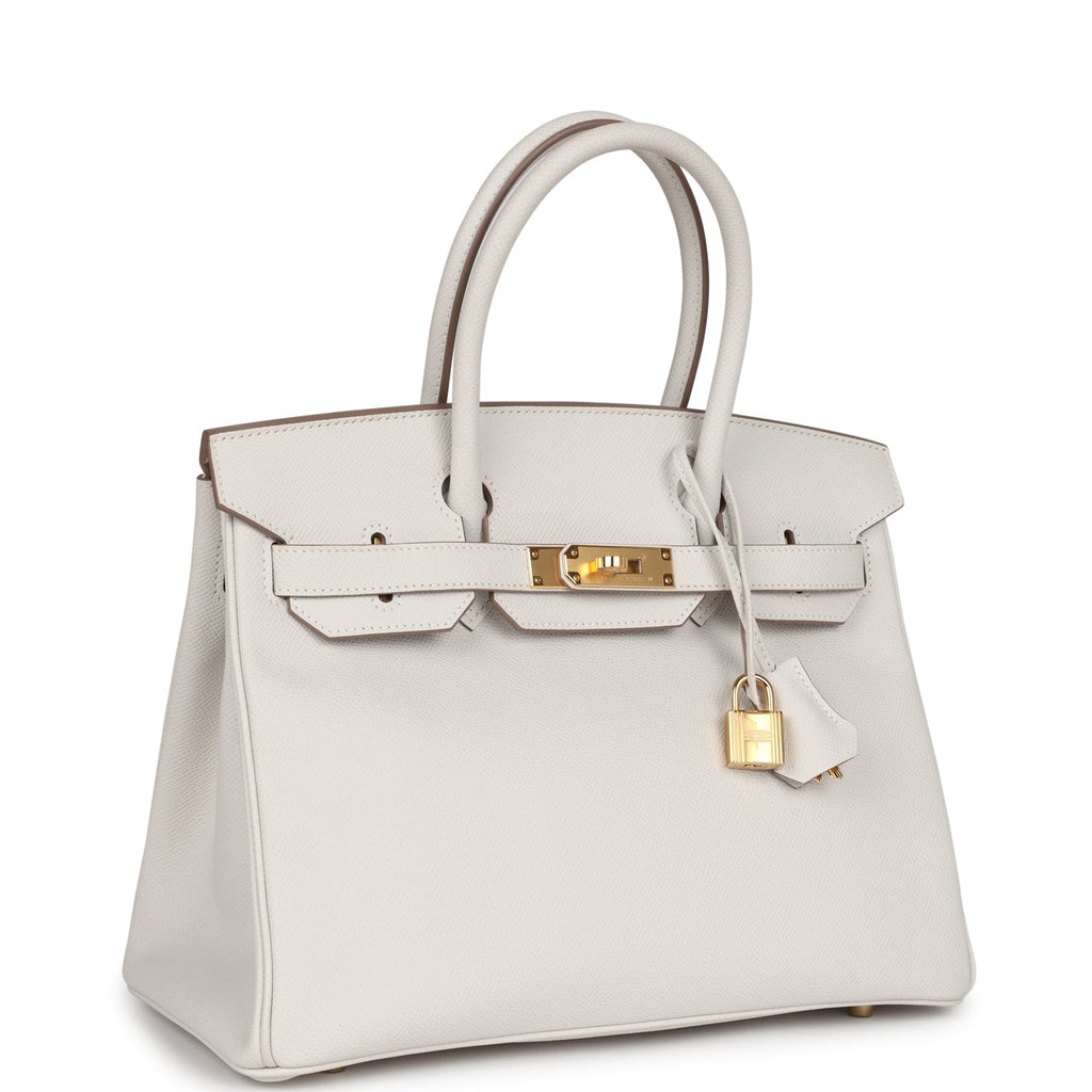 Hermès Birkin 30 Gris Pale Epsom Gold Hardware