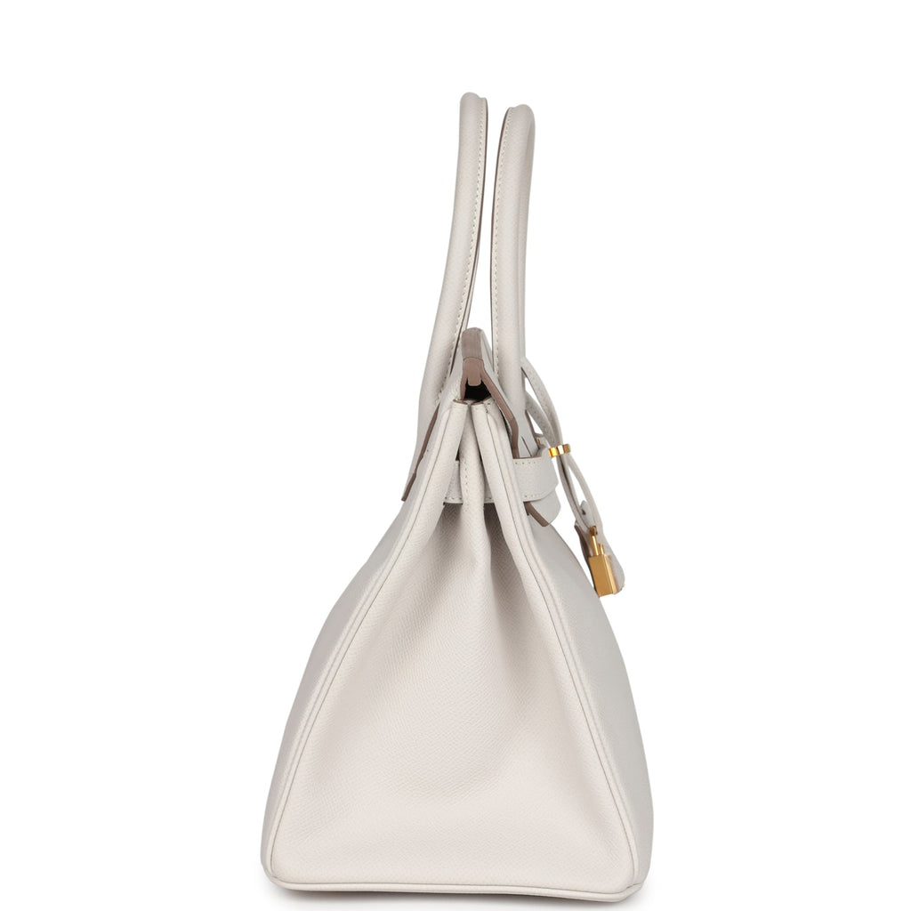 Hermès Birkin 30 Gris Pale Epsom Gold Hardware