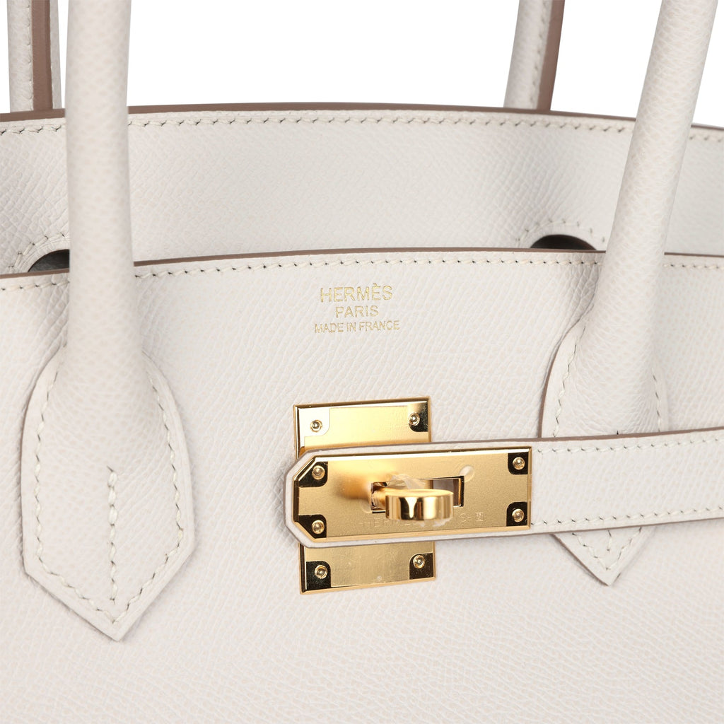 Hermès Birkin 30 Gris Pale Epsom Gold Hardware
