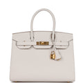 Hermès Birkin Sellier 30 Gris Pale Epsom Gold Hardware