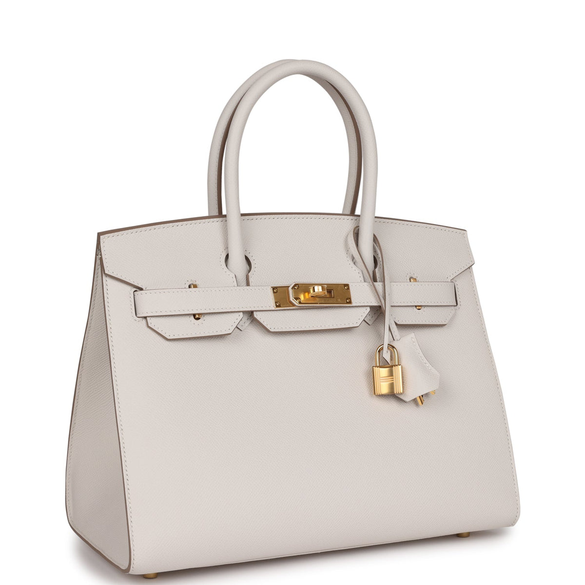 Hermès Birkin Sellier 30 Gris Pale Epsom Gold Hardware