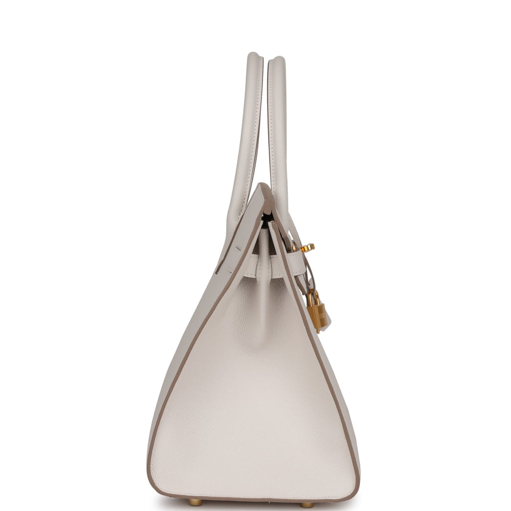 Hermès Birkin Sellier 30 Gris Pale Epsom Gold Hardware