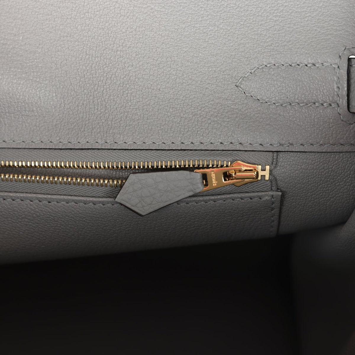 Hermès Birkin 30 Gris Mouette Togo Gold Hardware