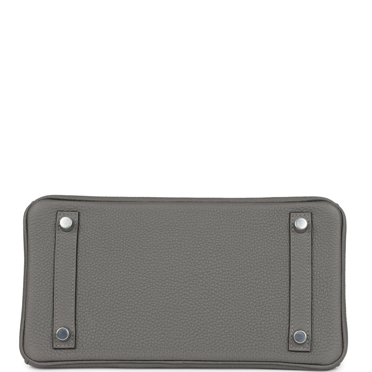 Hermès Birkin 25 Gris Meyer Togo-textured Faux Leather and Gris Ciment Matte Faux Leather Touch Palladium Hardware