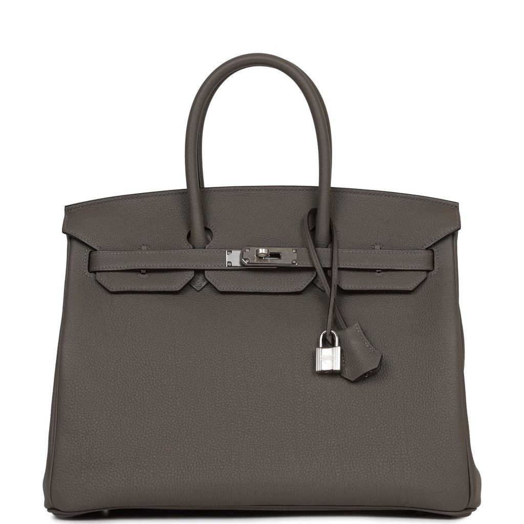Hermès Birkin 35 Gris Meyer Togo Palladium Hardware