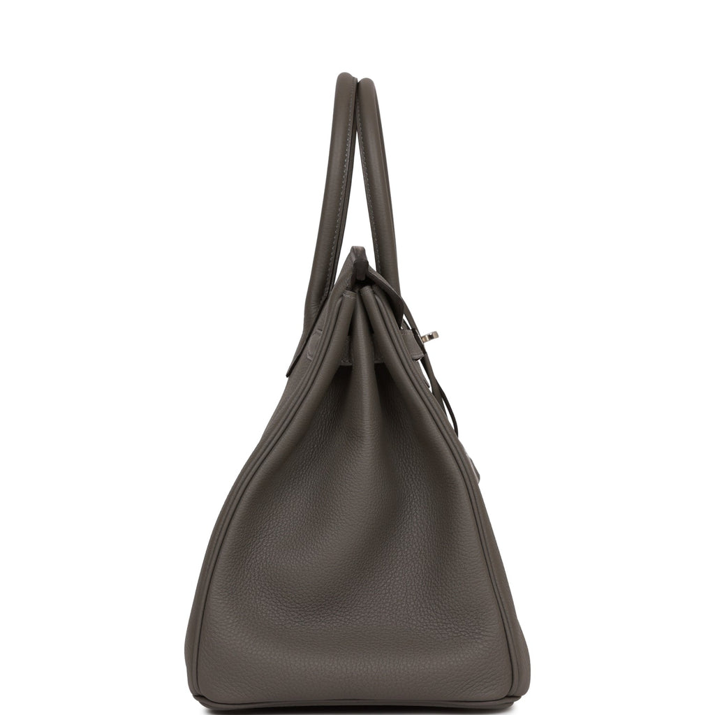 Hermès Birkin 35 Gris Meyer Togo Palladium Hardware