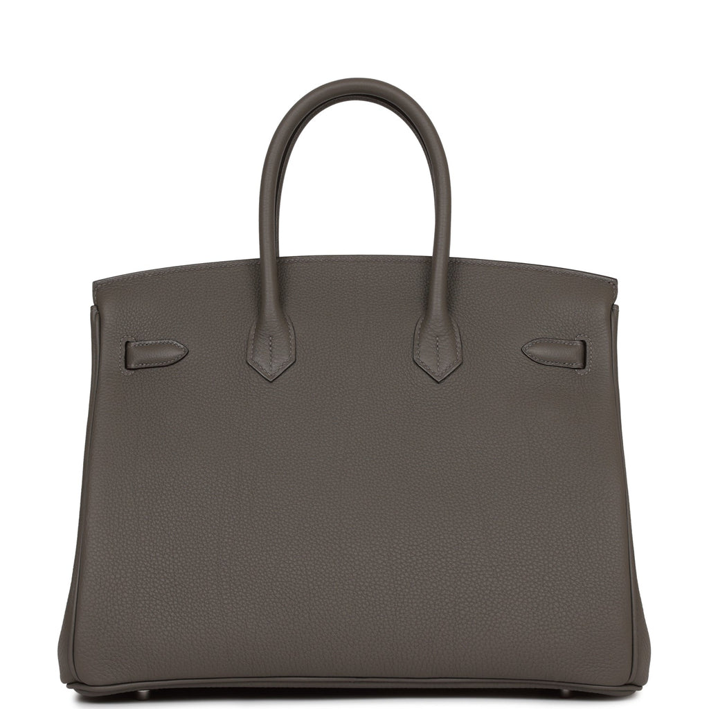 Hermès Birkin 35 Gris Meyer Togo Palladium Hardware