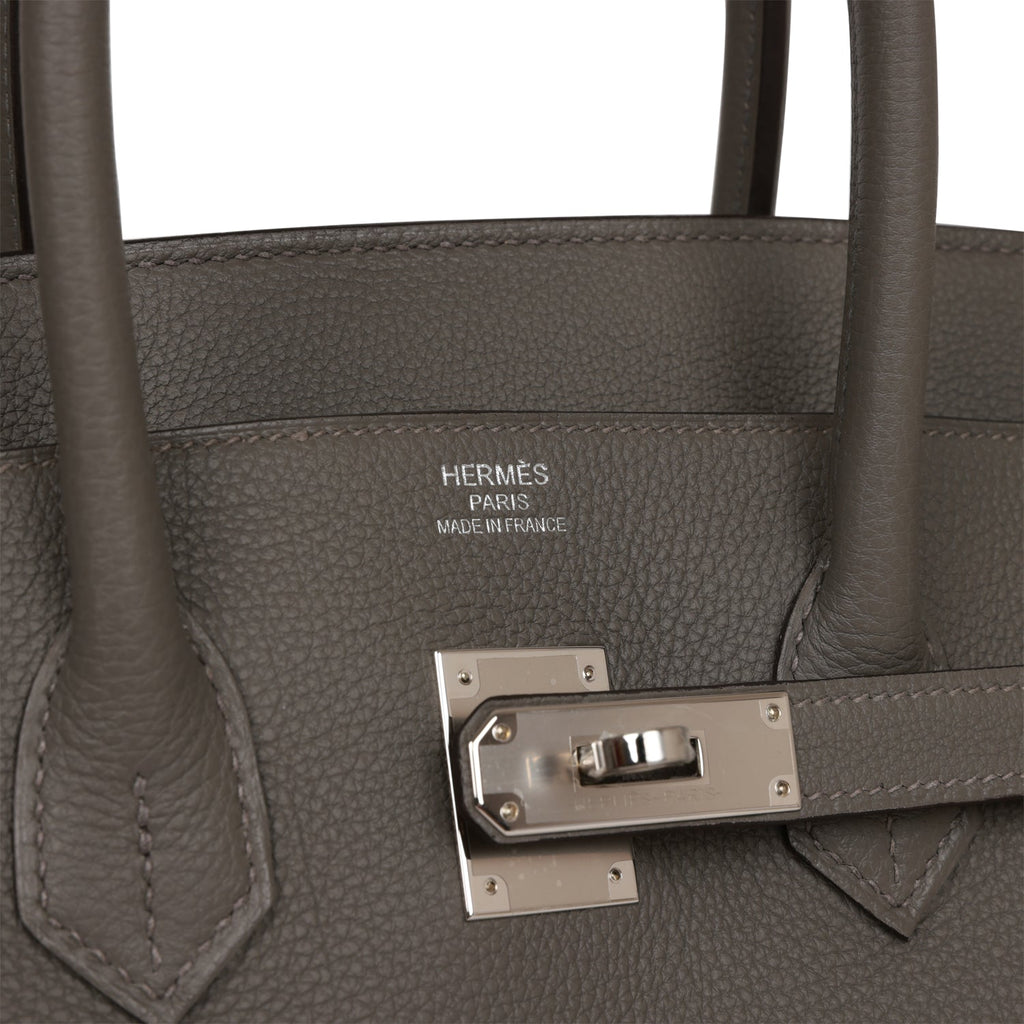 Hermès Birkin 35 Gris Meyer Togo Palladium Hardware