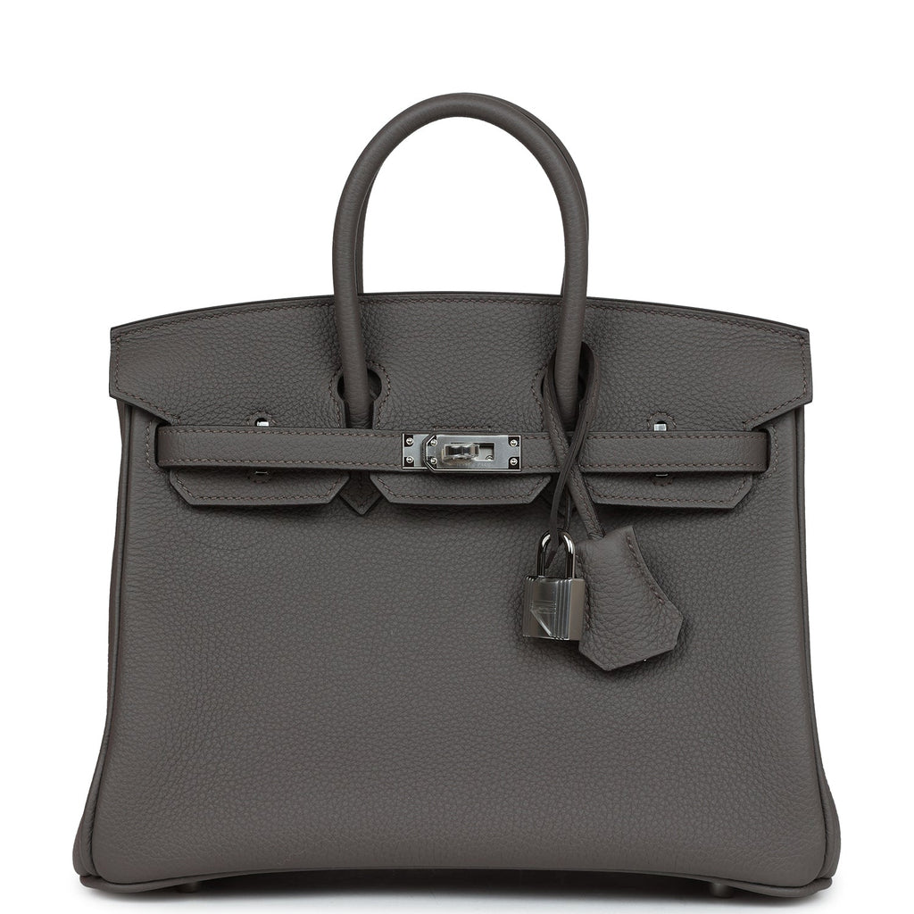 Hermès Birkin 25 Etain Togo Palladium Hardware