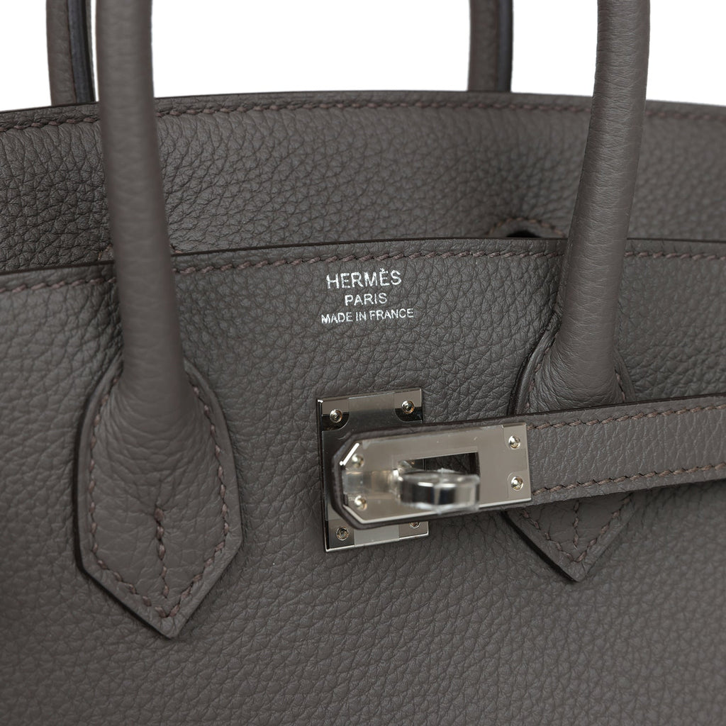 Hermès Birkin 25 Etain Togo Palladium Hardware
