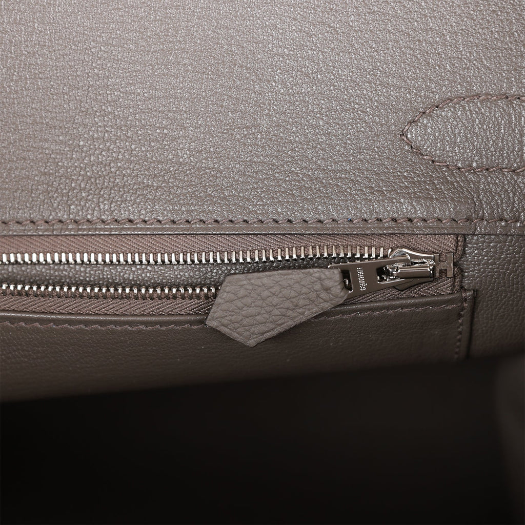 Hermès Birkin 30 Etain Togo Palladium Hardware