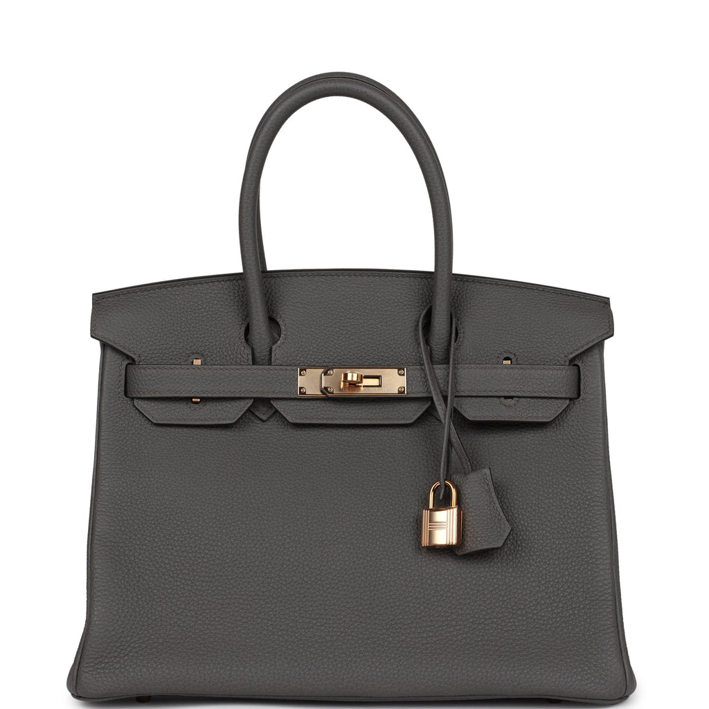 Hermès Birkin 30 Etain Togo Rose Gold Hardware