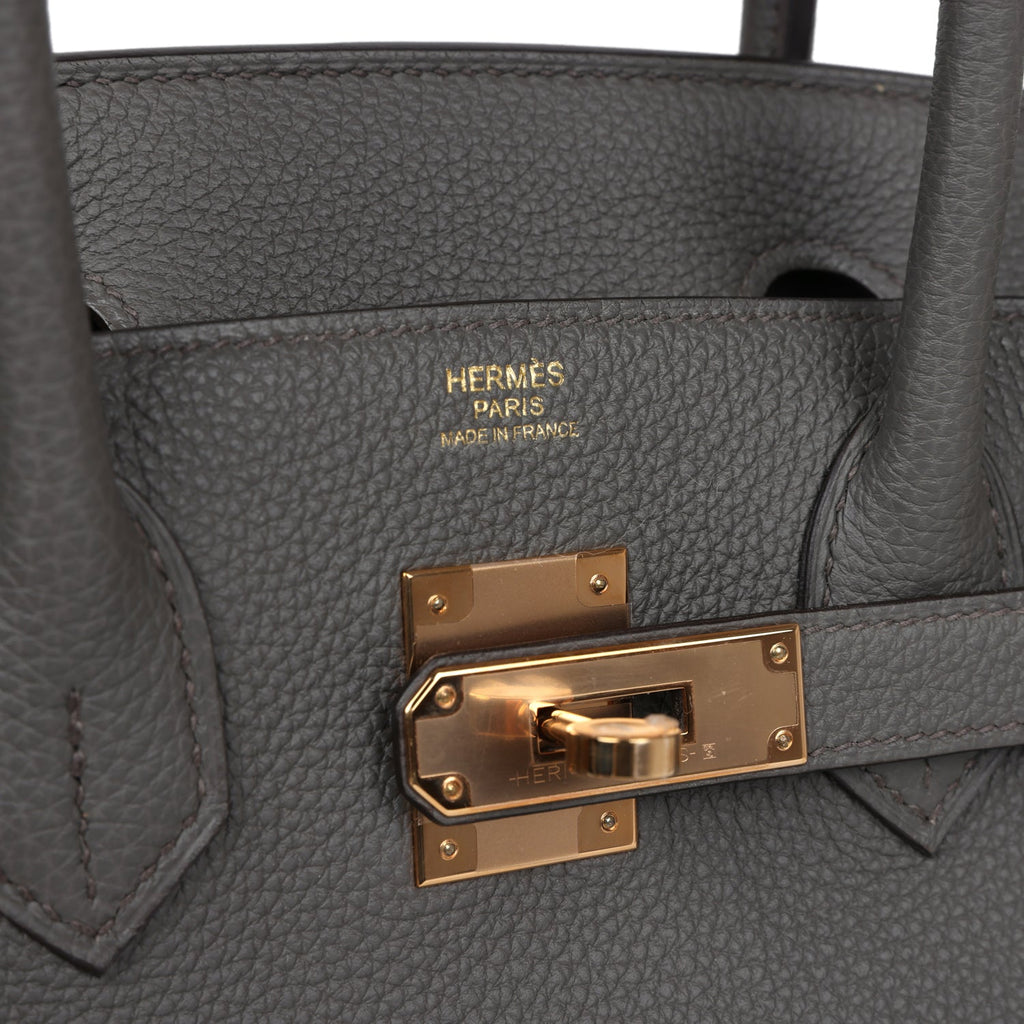 Hermès Birkin 30 Etain Togo Rose Gold Hardware