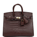 Hermès Birkin Sellier 20 Havane Matte Faux Leather Gold Hardware