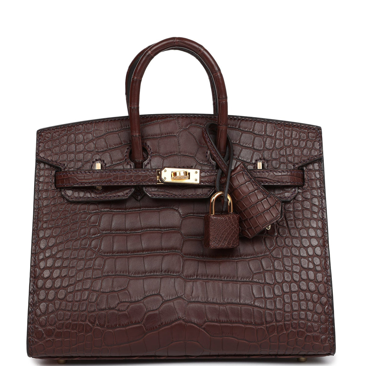Hermès Birkin Sellier 20 Havane Matte Faux Leather Gold Hardware