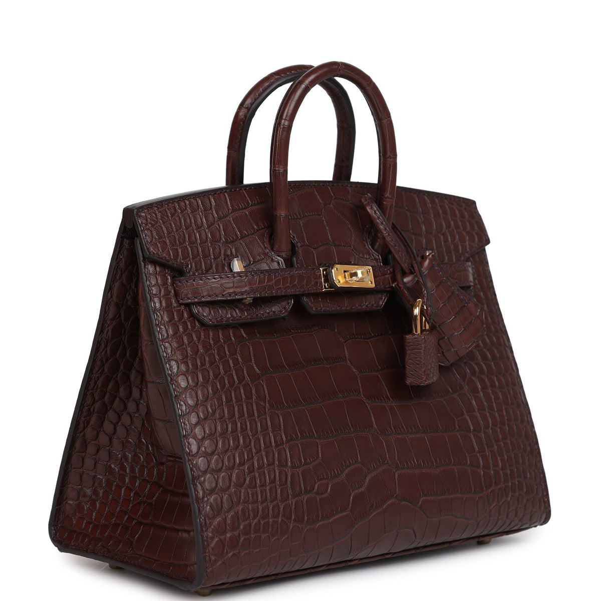Hermès Birkin Sellier 20 Havane Matte Faux Leather Gold Hardware