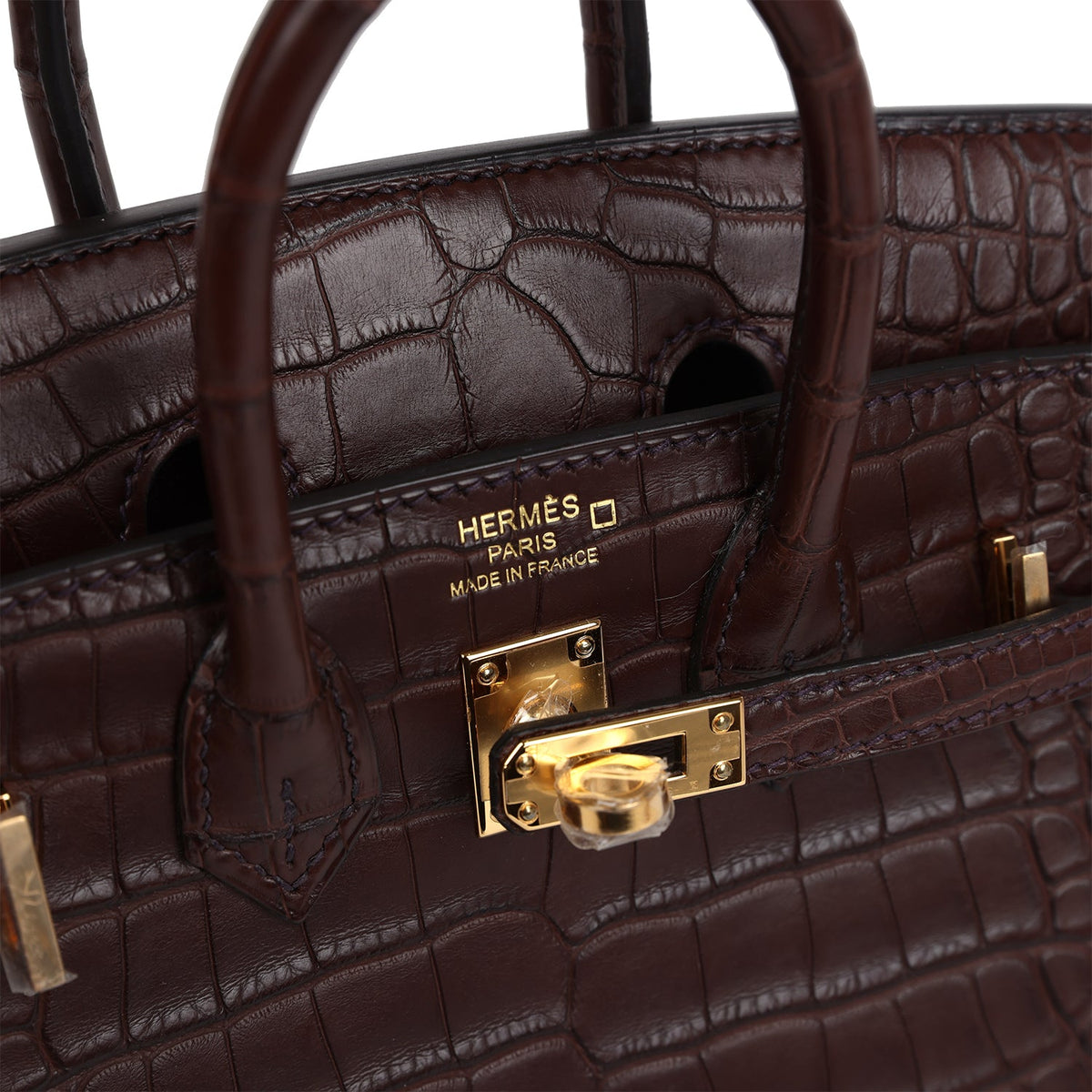 Hermès Birkin Sellier 20 Havane Matte Faux Leather Gold Hardware