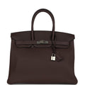 Hermès Birkin 35 Chocolate Togo Palladium Hardware