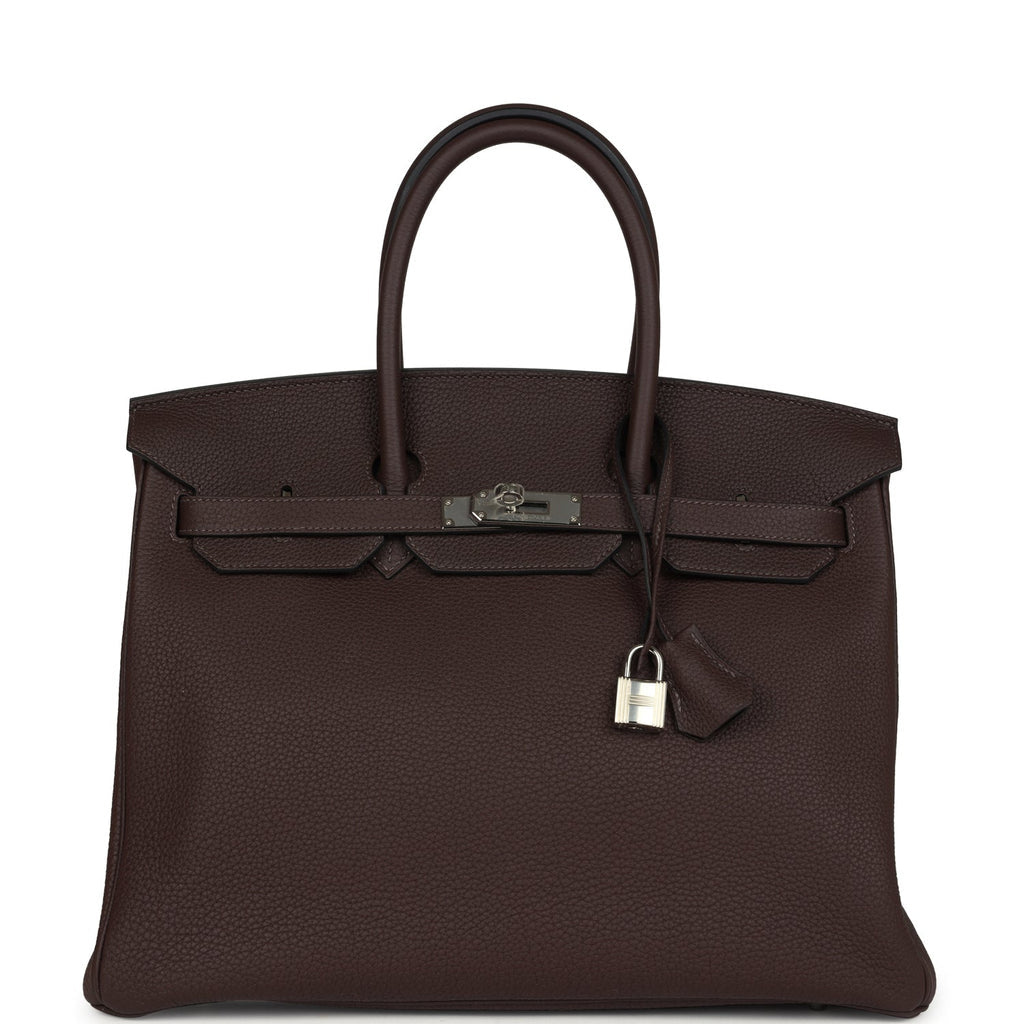 Hermès Birkin 35 Chocolate Togo Palladium Hardware