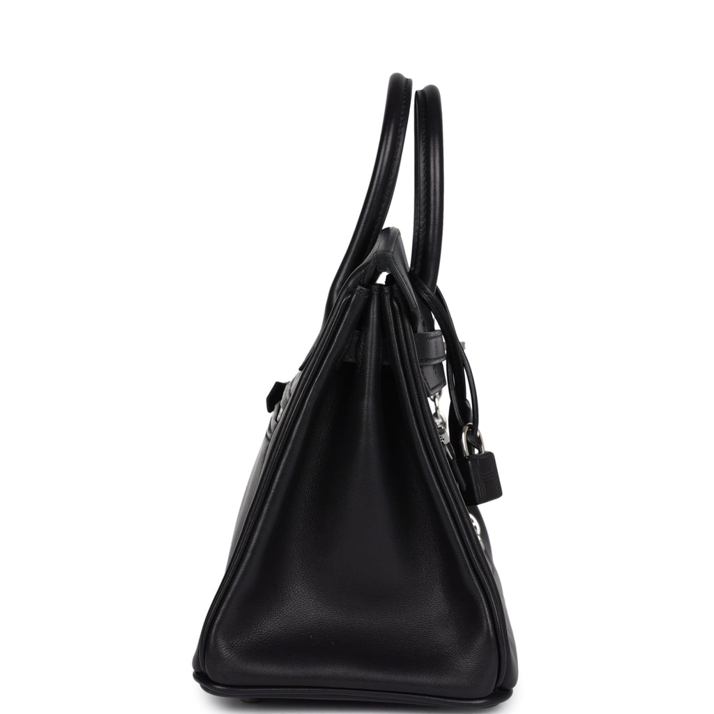 Hermès Limited Edition Birkin Rock 25 Black Volupto Palladium Hardware
