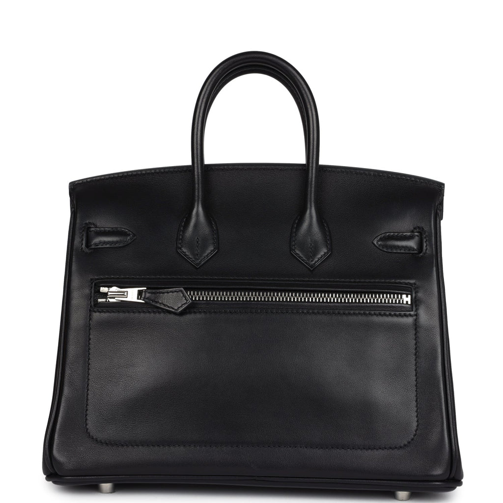 Hermès Limited Edition Birkin Rock 25 Black Volupto Palladium Hardware