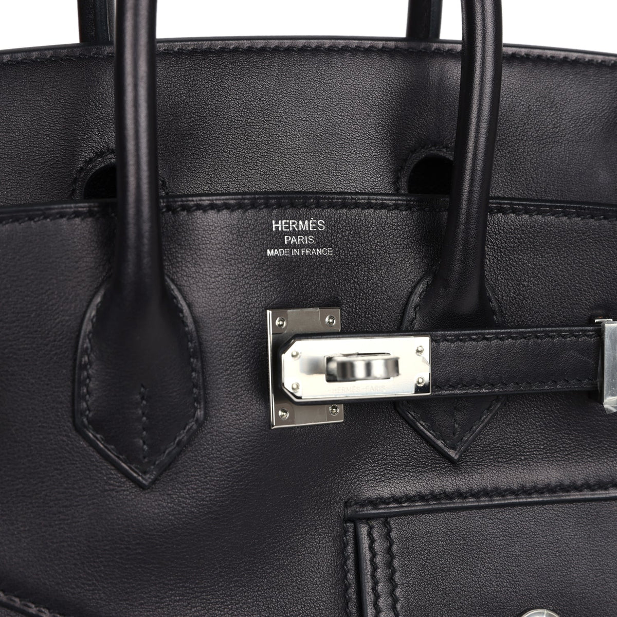 Hermès Limited Edition Birkin Rock 25 Black Volupto Palladium Hardware
