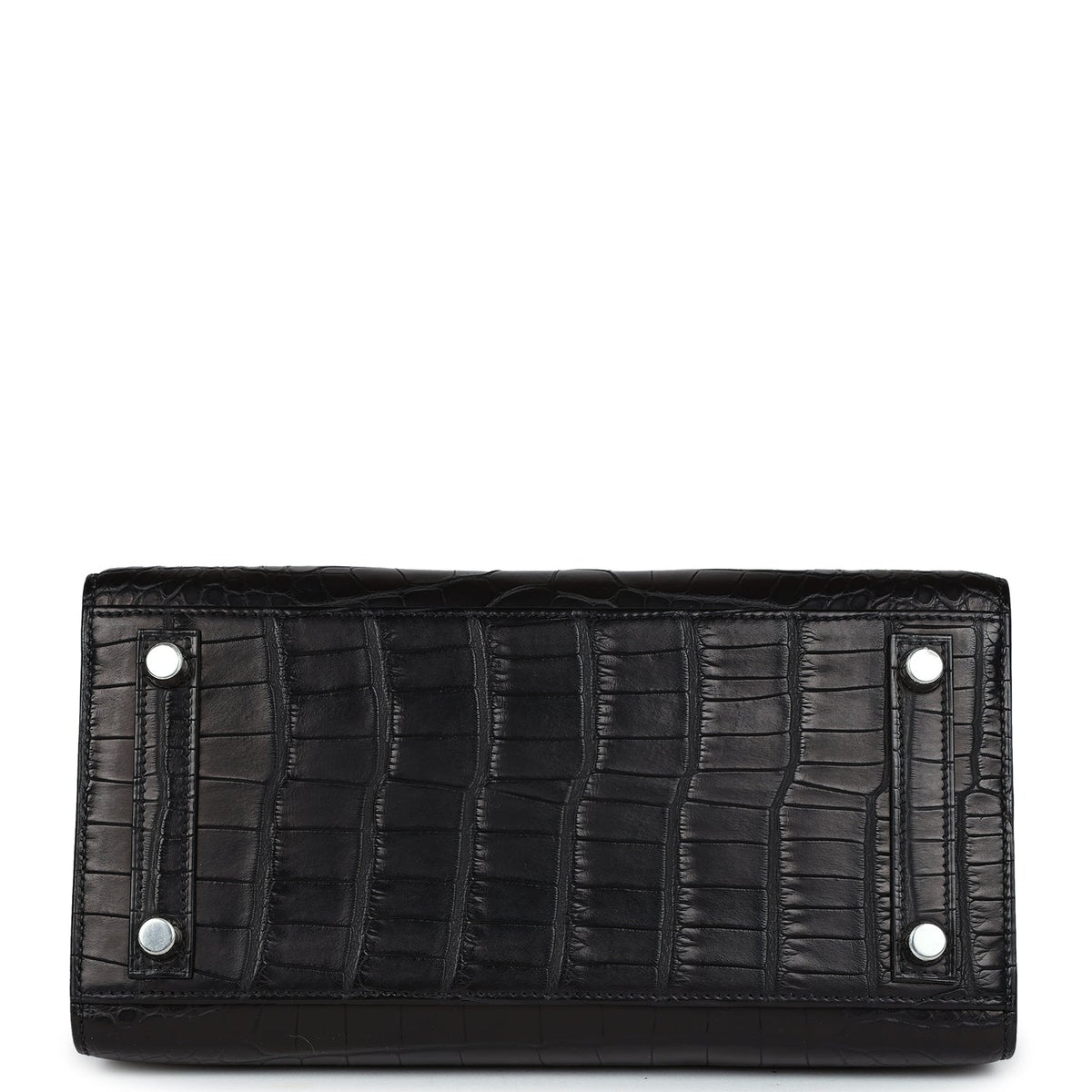 Hermès Birkin Sellier 25 Black Matte Faux Leather Palladium Hardware