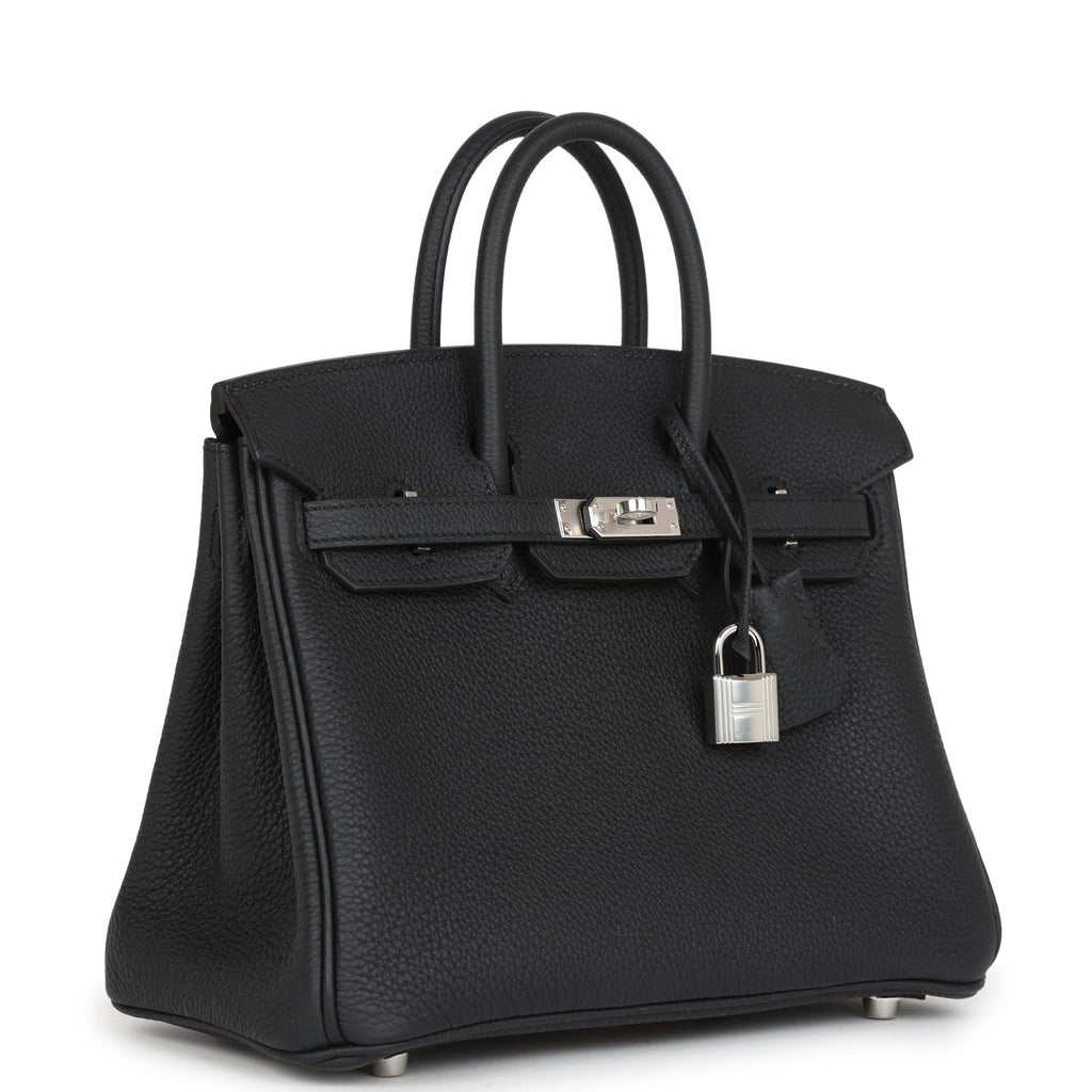 Hermès Birkin 25 Black Togo Palladium Hardware