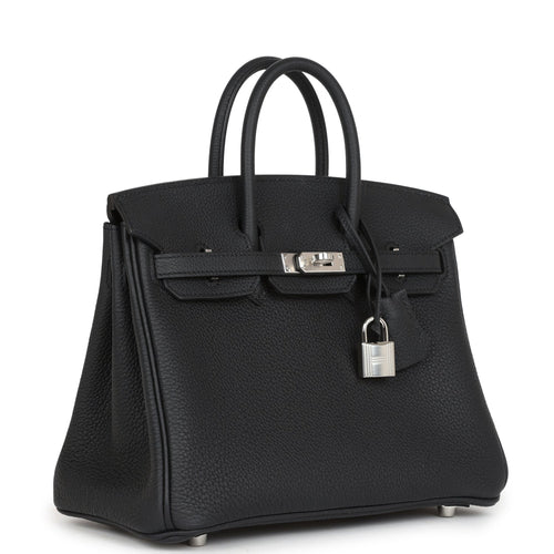 Hermès Birkin 25 Black Togo Palladium Hardware