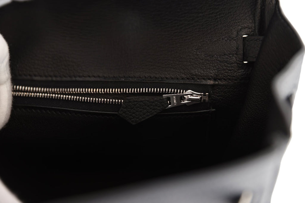 Hermès Birkin 25 Black Togo Palladium Hardware