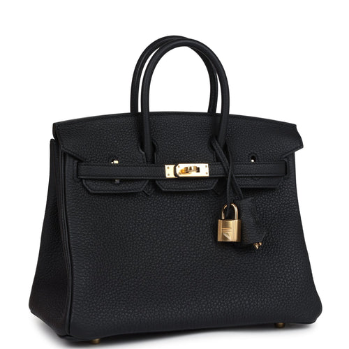 Hermès Birkin 25 Black Togo Gold Hardware