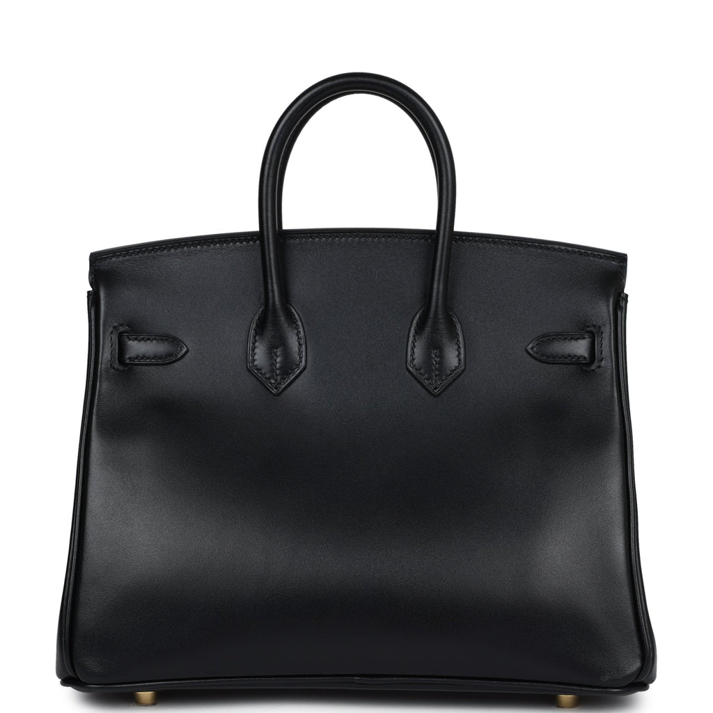 Hermès Birkin 25 Black Box Gold Hardware
