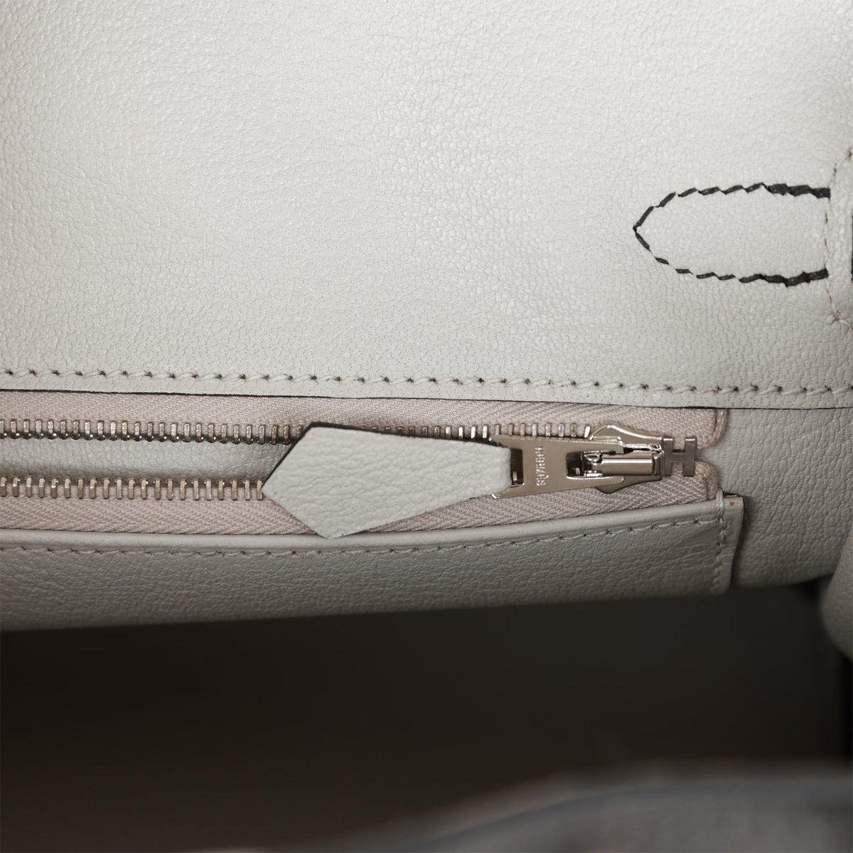 Hermès Special Order (HSS) Birkin 25 Black and Gris Perle Chèvre Brushed Palladium Hardware