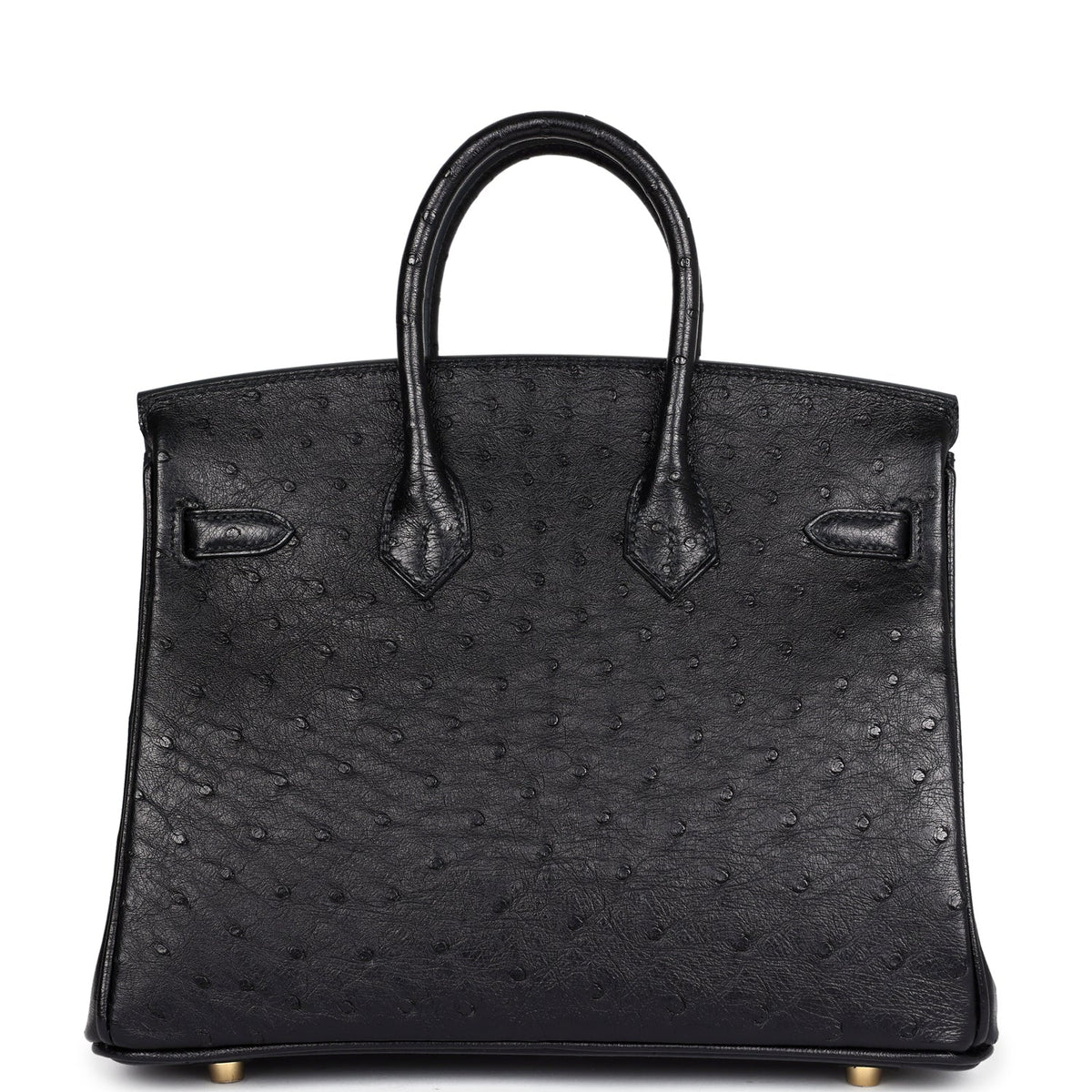 Hermès Birkin 25 Black Ostrich Gold Hardware