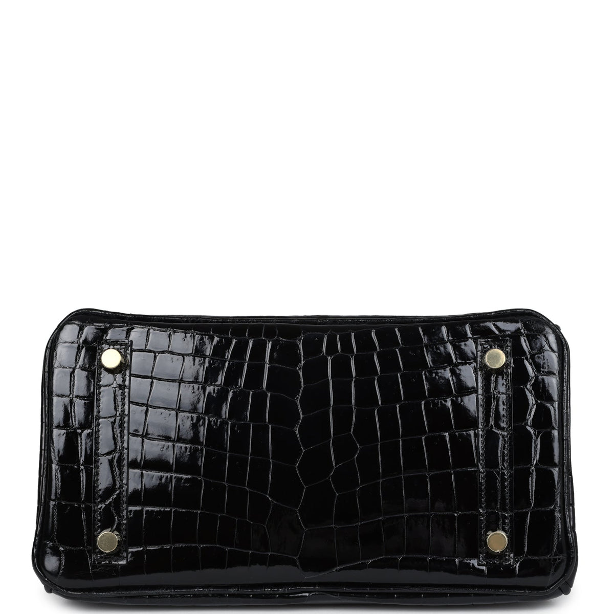 Hermès Birkin 25 Black Shiny Faux Leather Gold Hardware