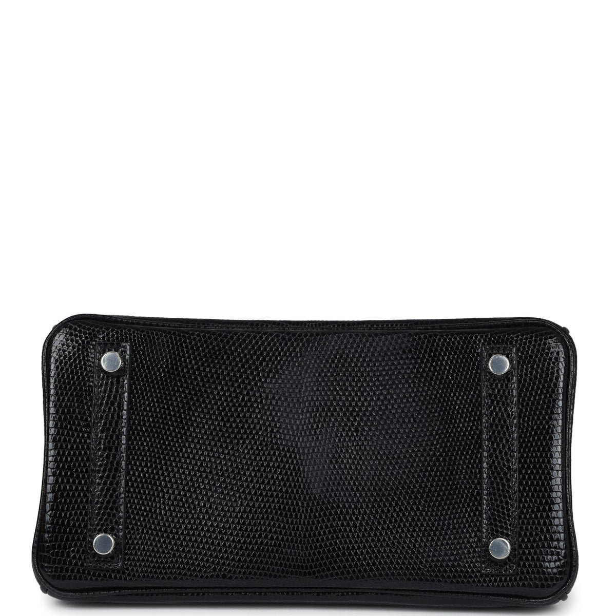 Hermès Birkin 25 Black Shiny Faux Leather Palladium Hardware