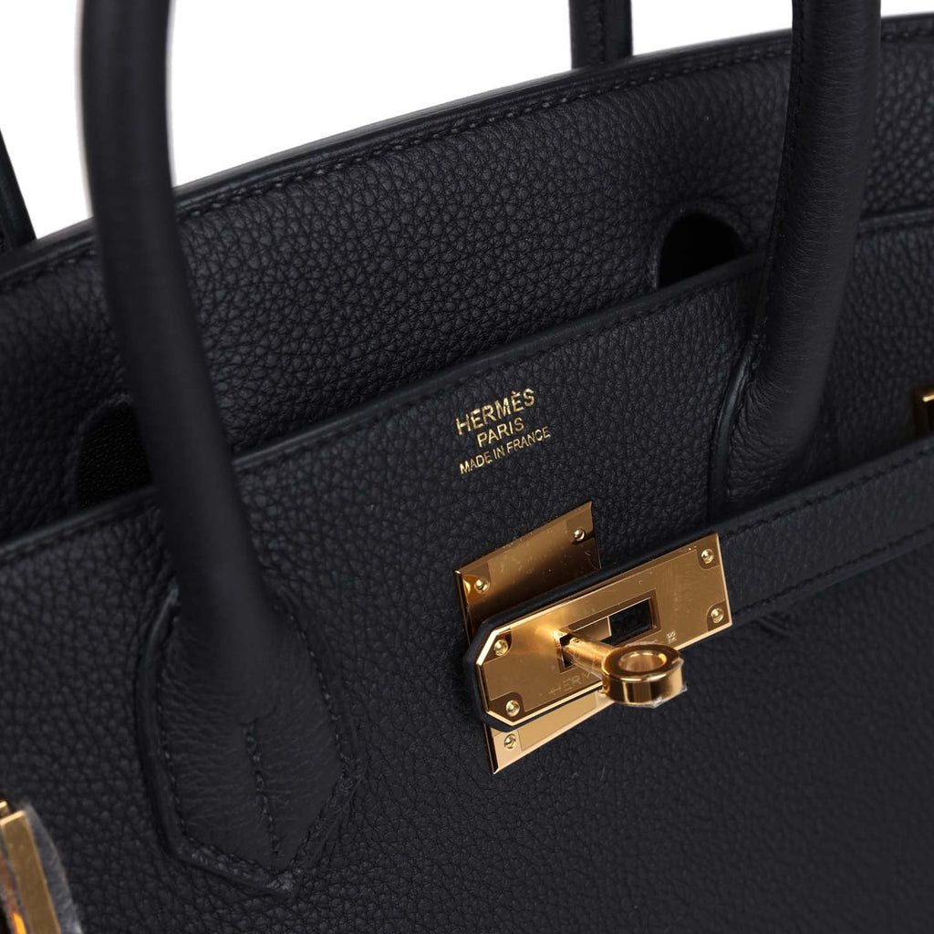 Hermès Birkin 30 Black Togo Gold Hardware