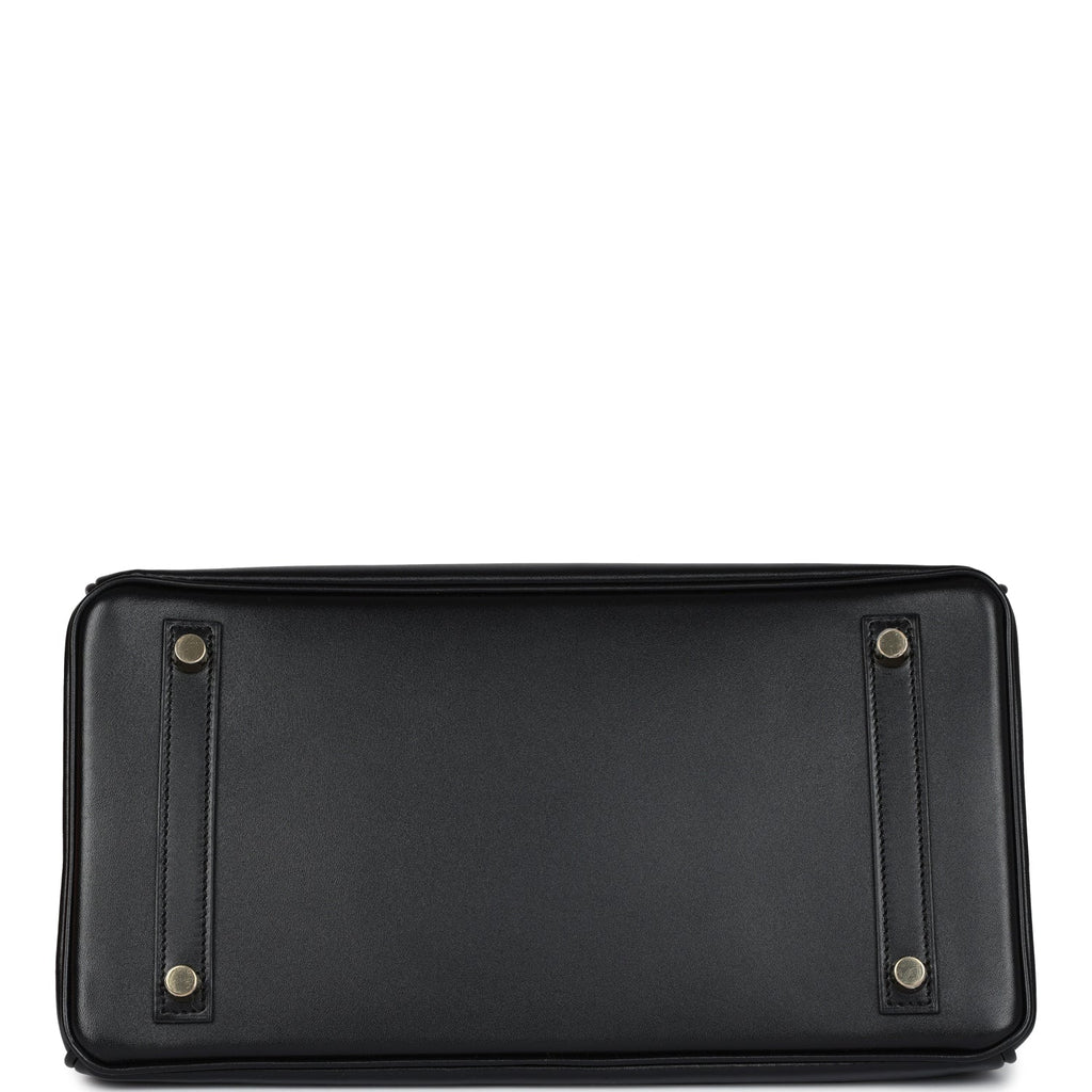 Hermès Birkin 30 Black Tadelakt Gold Hardware