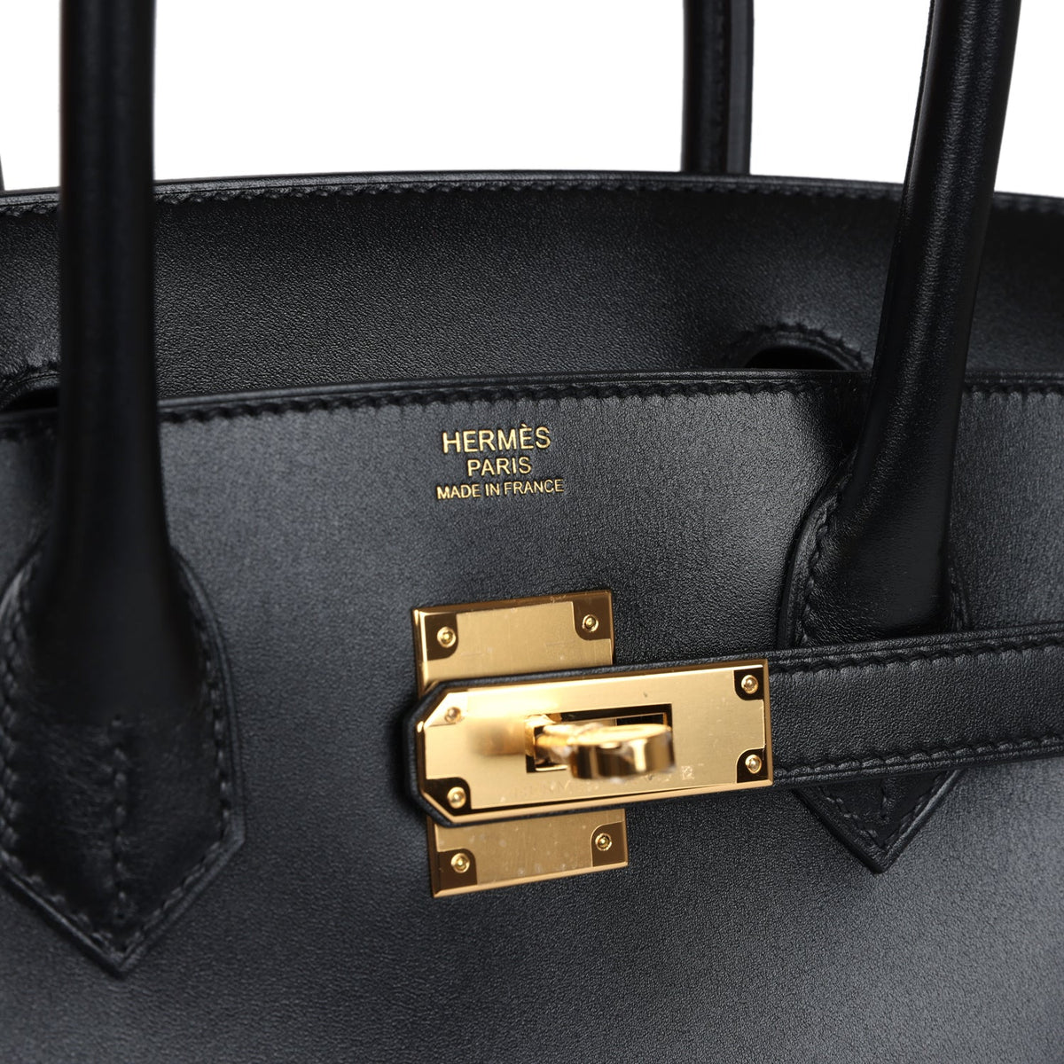 Hermès Birkin 30 Black Tadelakt Gold Hardware