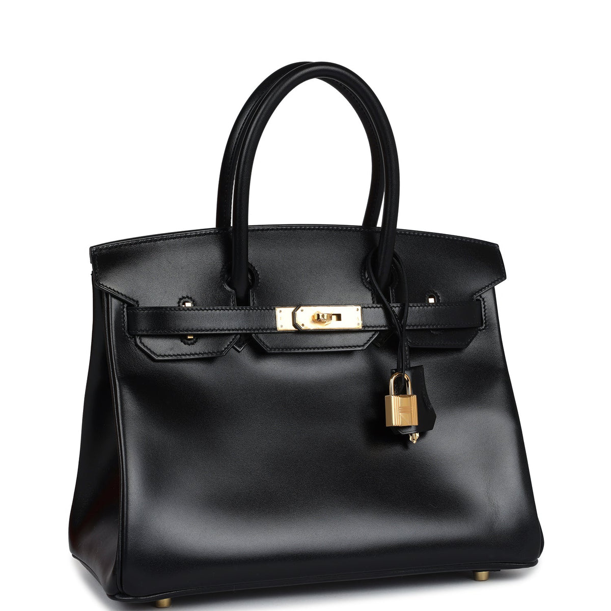 Hermès Birkin 30 Black Box Gold Hardware
