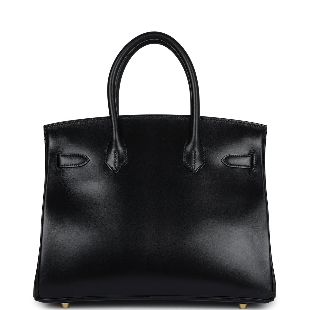 Hermès Birkin 30 Black Box Gold Hardware