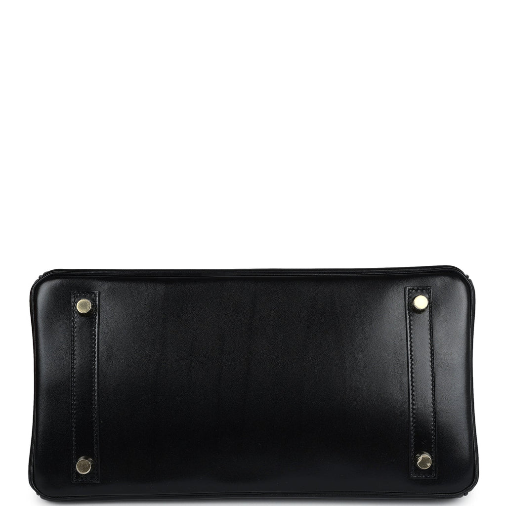 Hermès Birkin 30 Black Box Gold Hardware